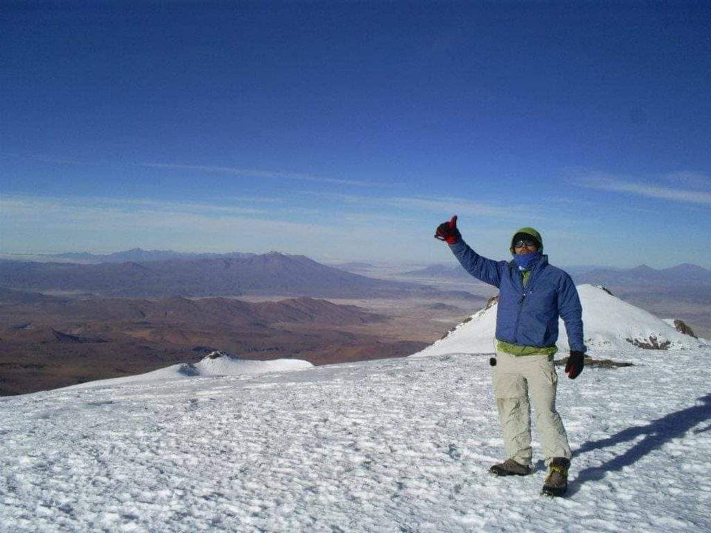 vista desde cima de volcan aucanquilcha