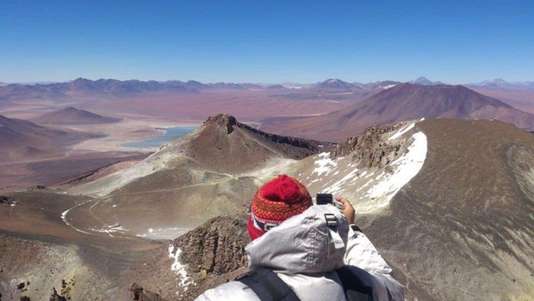 Vista hermosa desde volcan sairecabur