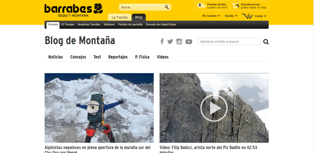 Los mejores blogs de montaña: barrabes